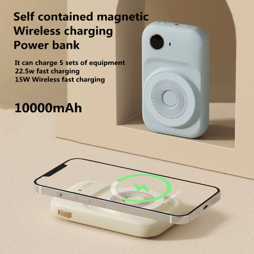 10,000mAh Wireless Charger with Multi-Port Output – Fast Charging, High Conversion Rate