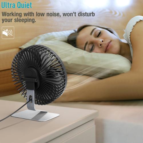 SuperWind 4-Speed USB Fan with Ultra-Quiet Operation – Adjustable, Portable Desk Fan for Home and Office