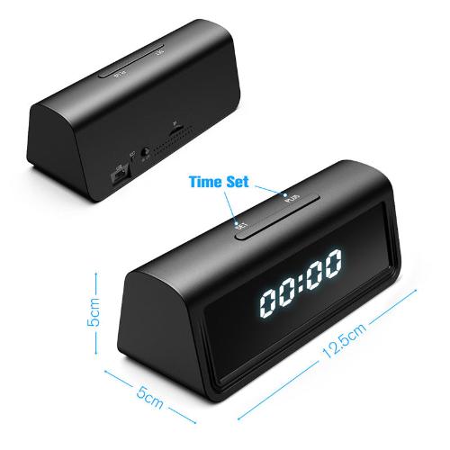 4K WiFi Hidden Clock Camera with IR Night Vision and Security Features