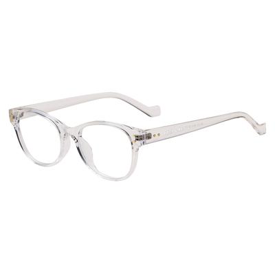 Montreal Blue Light Glasses with Oval Frame and Transparent Travel Case