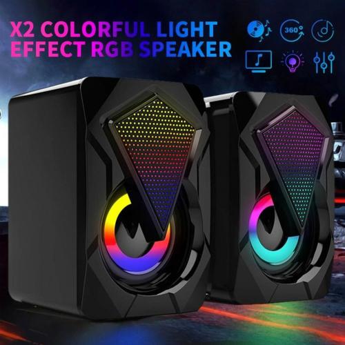 RGB Computer Gaming Speakers – Dynamic LED Lighting