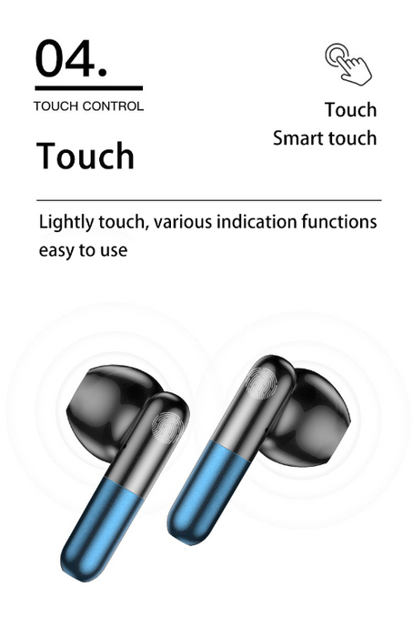 High-Fidelity Bluetooth TWS Sports Earbuds – Comfortable Wireless Headsets with Stereo Sound