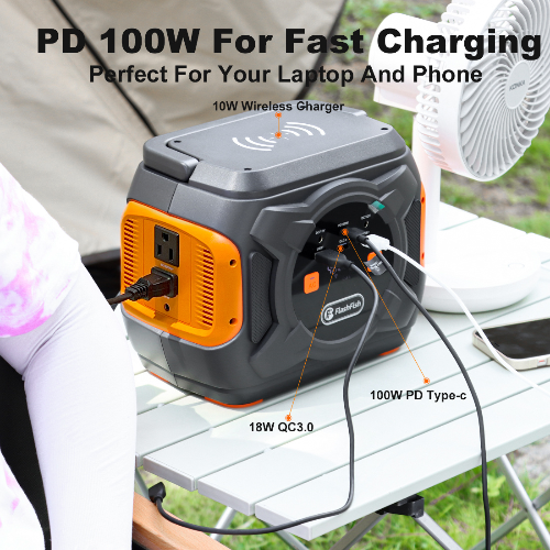 320W Portable Emergency Power Supply with Wireless Charger