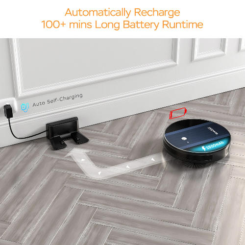 Automatic Self-Charging Smart Robot Vacuum Cleaner with App Control – Efficient Home Cleaning with Intelligent Navigation