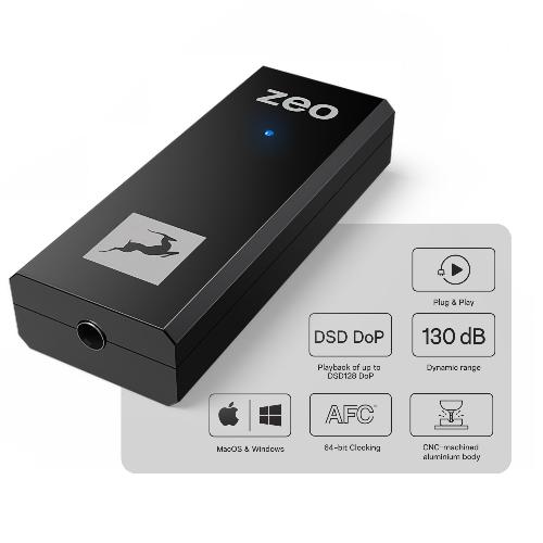 Antelope Audio ZEO Portable Hi-Fi DAC and Headphone Amplifier - High-Quality Audio Converter and Amp