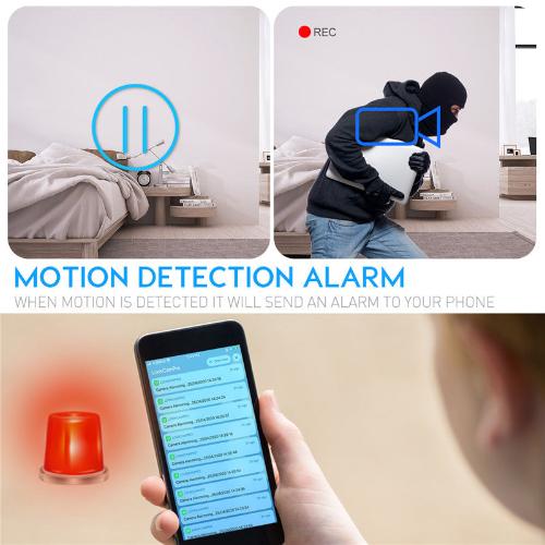 4K WiFi Hidden Clock Camera with IR Night Vision and Security Features