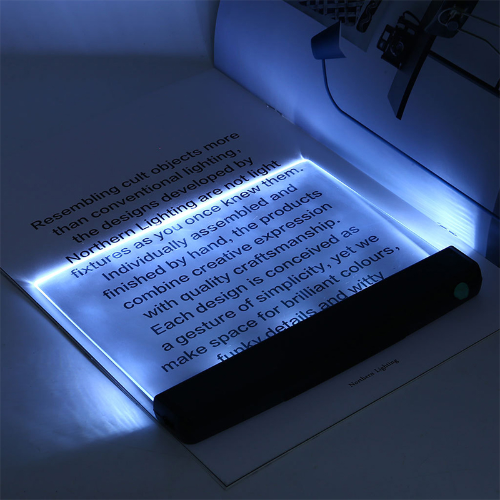 Adjustable Brightness LED Reading Light - Portable, Lightweight, Elegant Design