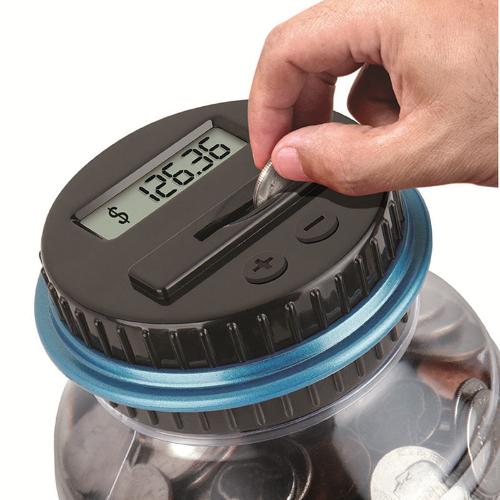 Digital Coin Counting Money Box with LCD Display - Accurate Savings Tracker