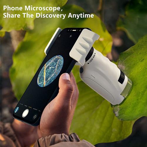 Kids Pocket Microscope – 60x-120x Portable Magnification for Home, School, and Travel