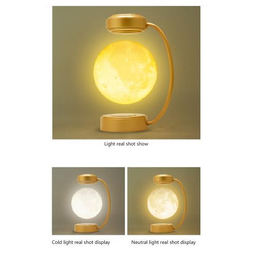 Magnetic Levitation LED Moon Lamp – Rotating Decorative Light