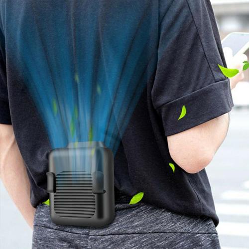 Portable Compact Cooling Fan with Hands-Free Neck Strap and Waist Clip