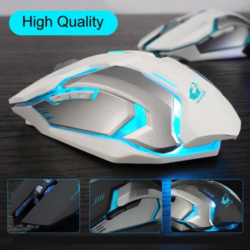 Rechargeable X7 Wireless Silent LED Backlit Ergonomic Gaming Mouse