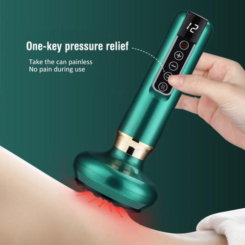 Electric Cupping Massager with Vacuum Suction for Gua Sha and Anti-Cellulite Therapy