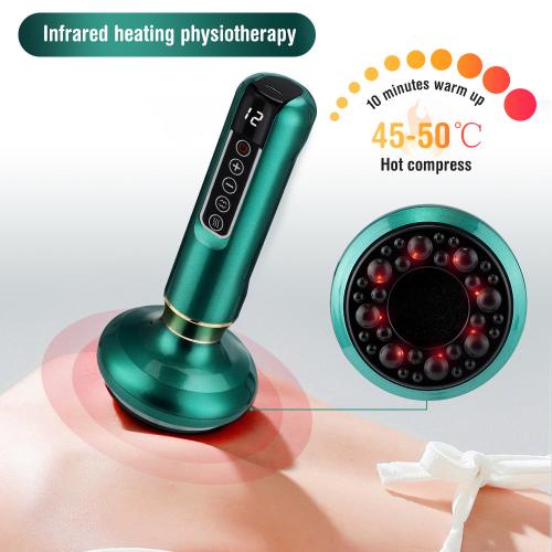 Electric Cupping Massager with Vacuum Suction for Gua Sha and Anti-Cellulite Therapy