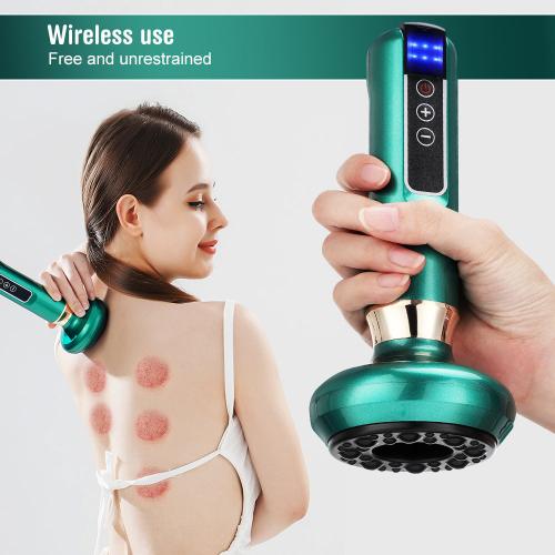 Electric Cupping Massager with Vacuum Suction for Gua Sha and Anti-Cellulite Therapy