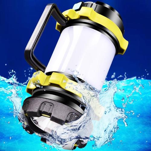 Handheld Multifunction LED Waterproof Camping Lantern with Rechargeable Battery