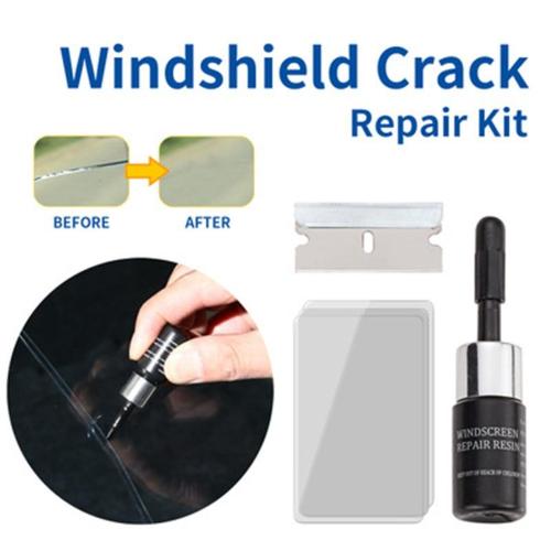 Auto Glass Windshield Repair Tool Set – 5-Bottle Professional Repair Kit