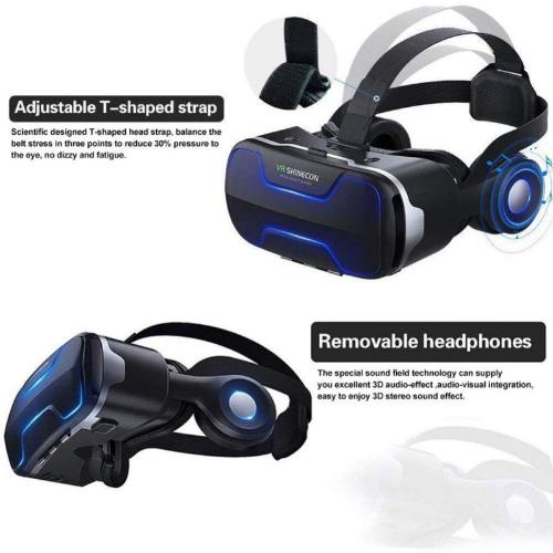 Dragon Flash VR Gaming Headset with Wireless Controller – Immersive Virtual Reality Gaming Experience