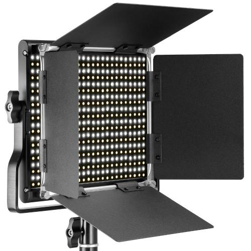 4-Piece Bi-Color 660 LED Video Light Kit with Adjustable Stands, Dimmable Lighting for Professional Photography and Video