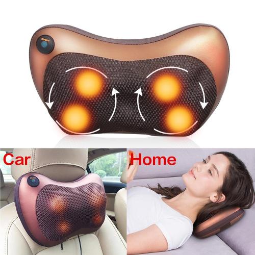 Portable Relaxation Massage Pillow with Infrared Heating and Dual Massage Modes