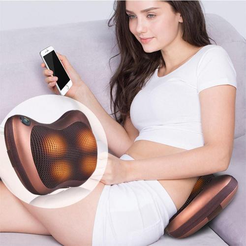 Portable Relaxation Massage Pillow with Infrared Heating and Dual Massage Modes