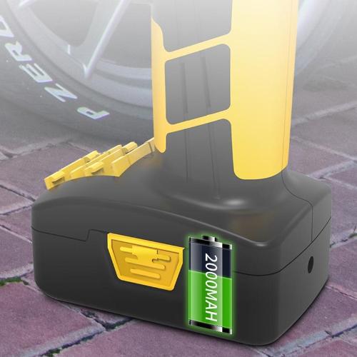 Portable Tire Inflator Air Pump with Digital Pressure Gauge, LED Light, and USB Power Bank