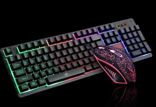 Z4 104 Keys LED Flame Gaming Keyboard and Mouse Combo