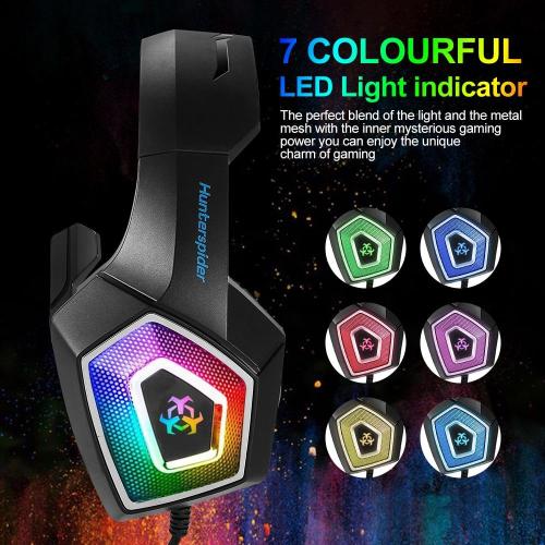 Stereo RGB Gaming Headset with Noise-Canceling Microphone