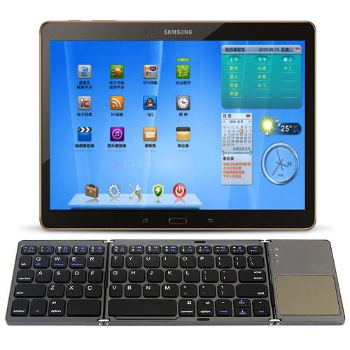 Portable Fold-Up Bluetooth Keyboard - Compact, Wireless, Travel-Friendly