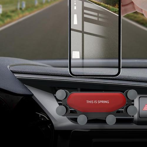 Universal Gravity Car Phone Holder – 360° Rotation, Stable & Compact for 4.7-6.5 Inch Devices