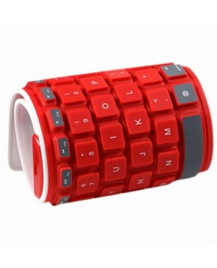 Flexible Bluetooth Keyboard with 101 Keys – Rollable Silicone Keyboard for Tablets and Computers – Spill-Proof, Water-Resistant, and Portable